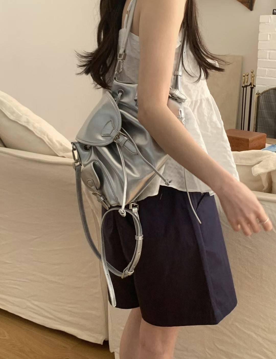 〔預購〕韓國質感漫步芭蕾牛皮小背包