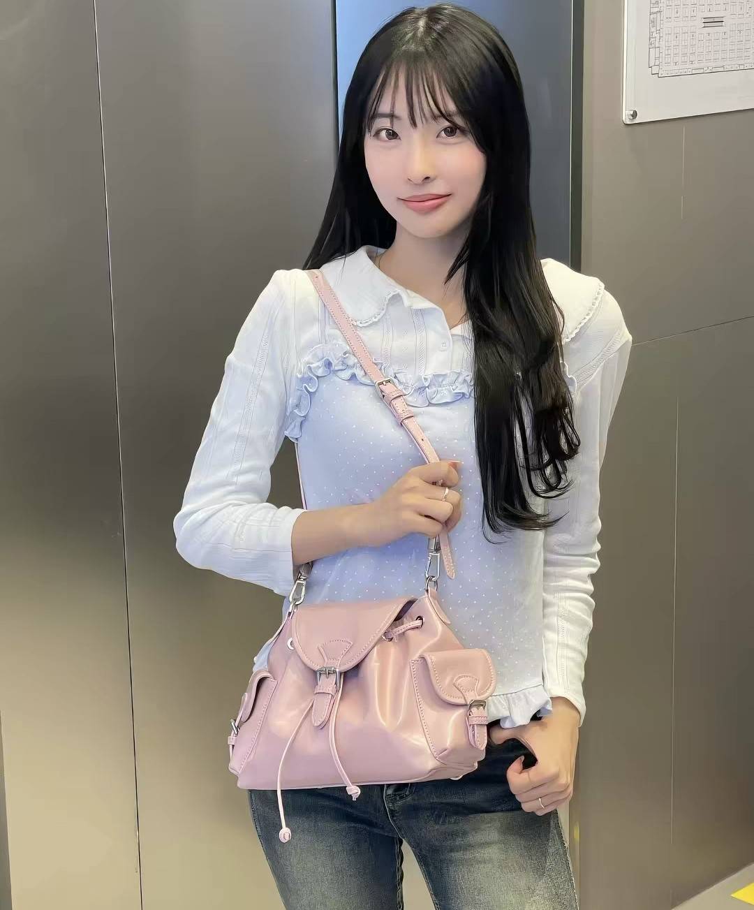 〔預購〕韓國質感漫步芭蕾牛皮小背包