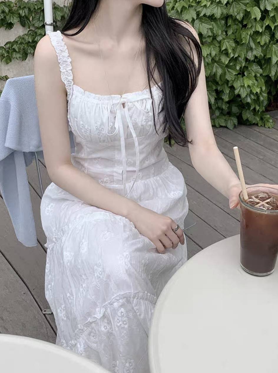 〔預購〕晨霧花語蕾絲長洋