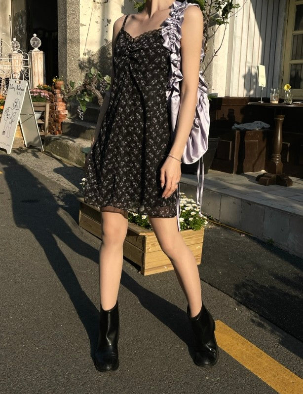 〔預購〕♡延南花期・蕾絲碎花洋裝♡