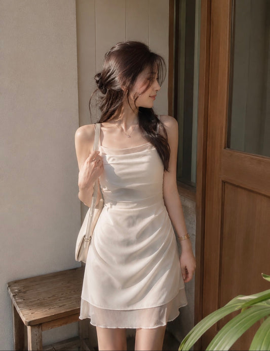 〔預購〕巴黎戀人緞面洋裝