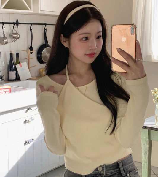 〔預購〕♡首爾日記繞頸上衣♡闆娘pick