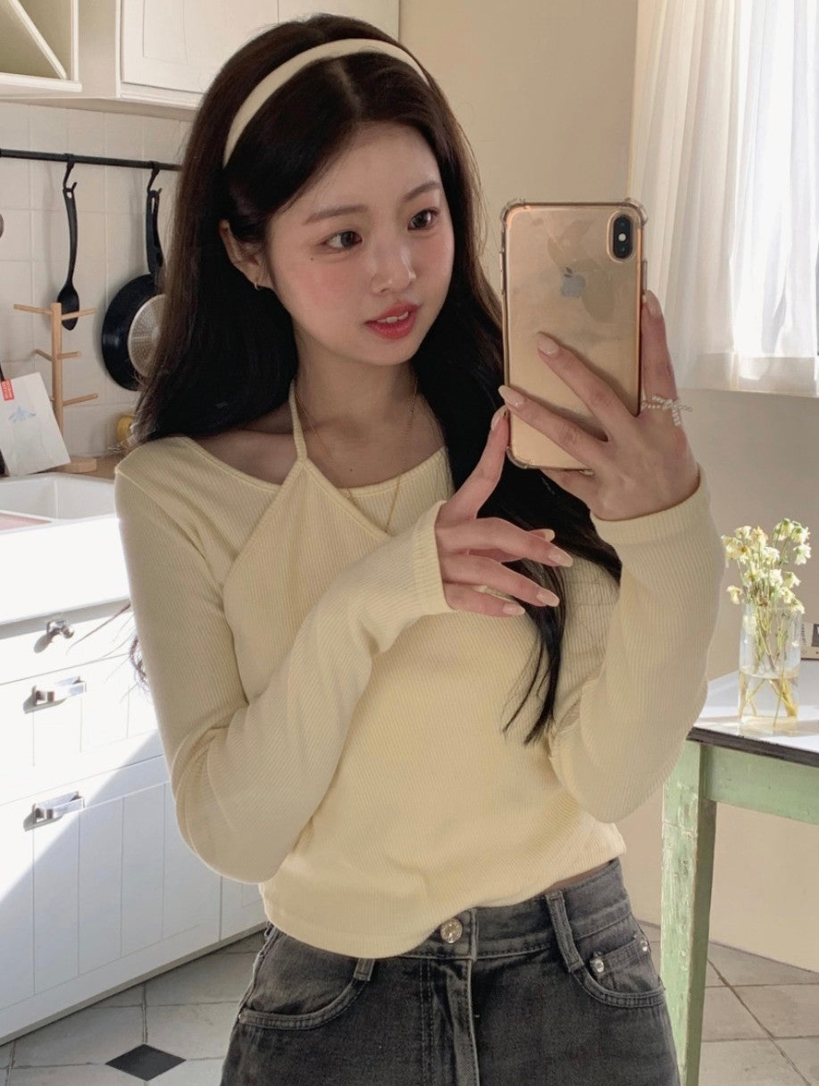 〔預購〕♡首爾日記繞頸上衣♡闆娘pick